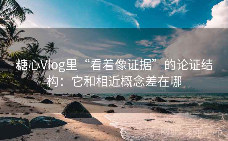 糖心Vlog里“看着像证据”的论证结构：它和相近概念差在哪